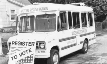 Bus for Voter Registration 
