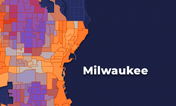 Milwaukee Census and Voter turnout map