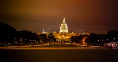 US Capitol Building at a distance