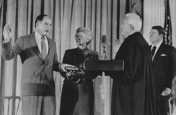William H. Rehnquist's swearing in as Chief Justice